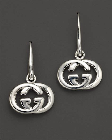 gucci earring silver|gucci sterling silver earrings.